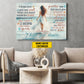 I Hope You Dance, Personalized Motivational Girl Canvas Painting, Inspirational Quotes Wall Art Decor, Poster Gift For Girls