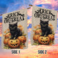 Funny Halloween Black Cat Flag, Trick Or Treat, Gift For Cat Lovers, Garden Cat Flag, Cat Owners