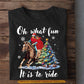 Barrel Racing Christmas T-shirt, Oh What Fun It Is To Ride, Gift For Barrel Racing Lovers, Barrel Racers Tees, Equestrians