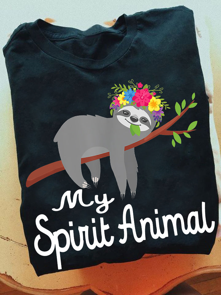 My Spirit Animal, Sloth T-shirt, Team Sloth Lover Gift, Sloth Tees