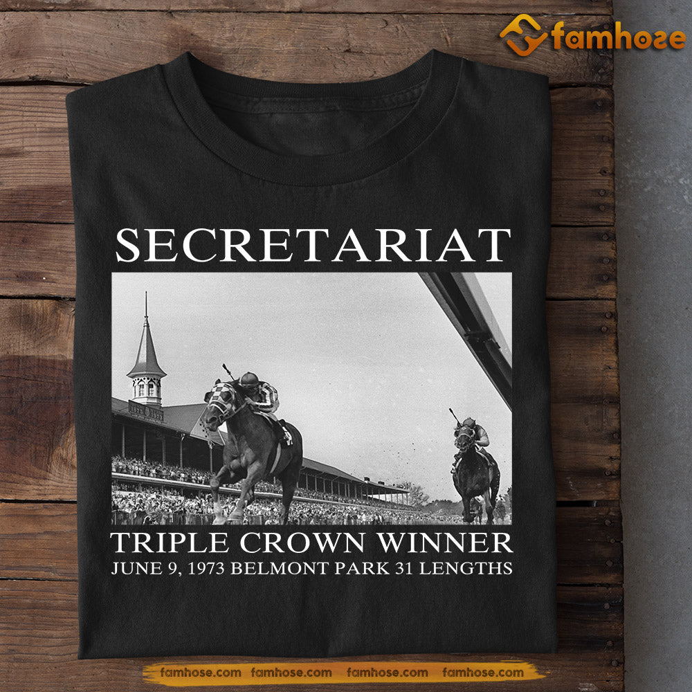 Kentucky Derby Day Horse Racing T-shirt, Secretariat Race Winner, Gift For Horse Racing Lovers, Horse Racing Tees