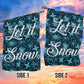 Let It Snow, Winter Xmas Brighten Garden Flag & House Flag, Christmas Flag Gift