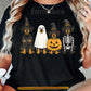 Funny Halloween Dachshund Dog T-Shirt, Cute Witch Ghost Pumpkin Skeleton Wiener Dog Tees Spooky Season Gift For Dog Lover