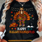 Halloween Thanksgiving Christmas Horse T-shirt, Happy Hallothanksmas Tees Spooky Season Gift For Horse Lover