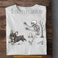 Funny Halloween French Bulldog Dog T-Shirt, Skeleton Chasing Dog Tees Spooky Season Gift For Frenchie Lover