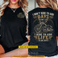 Personalized Motorcycle Two-sided T-shirt, I Don't Ride To Add Days To My Life Tees Gift For Bikers