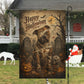 Vintage Halloween Pitbull Dog Garden & House Flag, Happy Halloween Yard Flag, Spooky Season Gift For Dog Lover