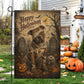 Vintage Halloween Pitbull Dog Garden & House Flag, Happy Halloween Yard Flag, Spooky Season Gift For Dog Lover