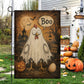 Vintage Halloween Chicken Garden & House Flag, Boo Ghost Chicken Yard Flag, Spooky Season Gift For Chicken Lover