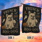Vintage Halloween French Bulldog Dog Garden & House Flag, French Boo Dog Ghost Yard Flag, Spooky Season Gift For Dog Lover