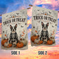Vintage Halloween French Bulldog Dog Garden & House Flag, Trick Or Treat Yard Flag, Spooky Season Gift For Dog Lover
