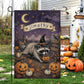Funny Halloween Witch Raccoon Garden & House Flag, Jimothy Viral Raccoon Meme Yard Flag Spooky Season Gift For Raccoon Lover
