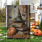 Halloween Witch Hat Books Garden & House Flag, Let The Magic Begin Yard Flag Spooky Season Gift For Witch Lover