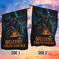 Halloween Scary Witch Garden & House Flag, Welcome Foolish Mortals Yard Flag Spooky Season Gift For Witch Lover