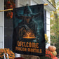 Halloween Scary Witch Garden & House Flag, Welcome Foolish Mortals Yard Flag Spooky Season Gift For Witch Lover