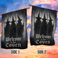 Halloween Witch Garden & House Flag, Welcome To Our Coven Yard Flag Spooky Season Gift For Witch Lover