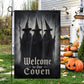 Halloween Witch Garden & House Flag, Welcome To Our Coven Yard Flag Spooky Season Gift For Witch Lover