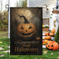 Vintage Happy Halloween Pumpkin Garden & House Flag, Jack O Lantern Yard Flag, Spooky Season Gift For Pumpkin Lover