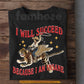 Cowgirl Riding Flying Tiger T-Shirt, I Will Succeed Because I Am Insane Tees Gift For Cowgirls