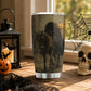 Cute Halloween Headless Horseman Tumbler, Ride Into The Haunted Night, Spooky Season Stainless Steel Tumbler, Travel Mug Tumblers Gift