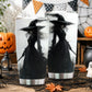 Halloween Black Witch Tumbler, Dressed In Darkness, Spooky Season Stainless Steel Tumbler, Travel Mug Tumblers Gift For Witch Lover