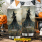 Personalized Halloween Witch Tumbler, Through The Mystic Field, Spooky Season Stainless Steel Tumbler, Travel Mug Tumblers Gift For Witch Lover