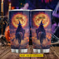 Personalized Halloween Witch Riding Horse Tumbler, Midnight Witch Rider, Spooky Season Stainless Steel Tumbler, Travel Mug Tumblers Gift For Horse Lover