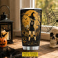 Personalized Halloween Witch Volleyball Tumbler, Hocus Pocus I Need Volleyball To Focus, Spooky Season Stainless Steel Tumbler, Travel Mug Tumblers Gift For Volleyball Lover
