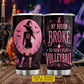 Personalized Halloween Witch Volleyball Tumbler, My Broom Broke So Now I Play Volleyball, Spooky Season Stainless Steel Tumbler, Travel Mug Tumblers Gift For Volleyball Lover