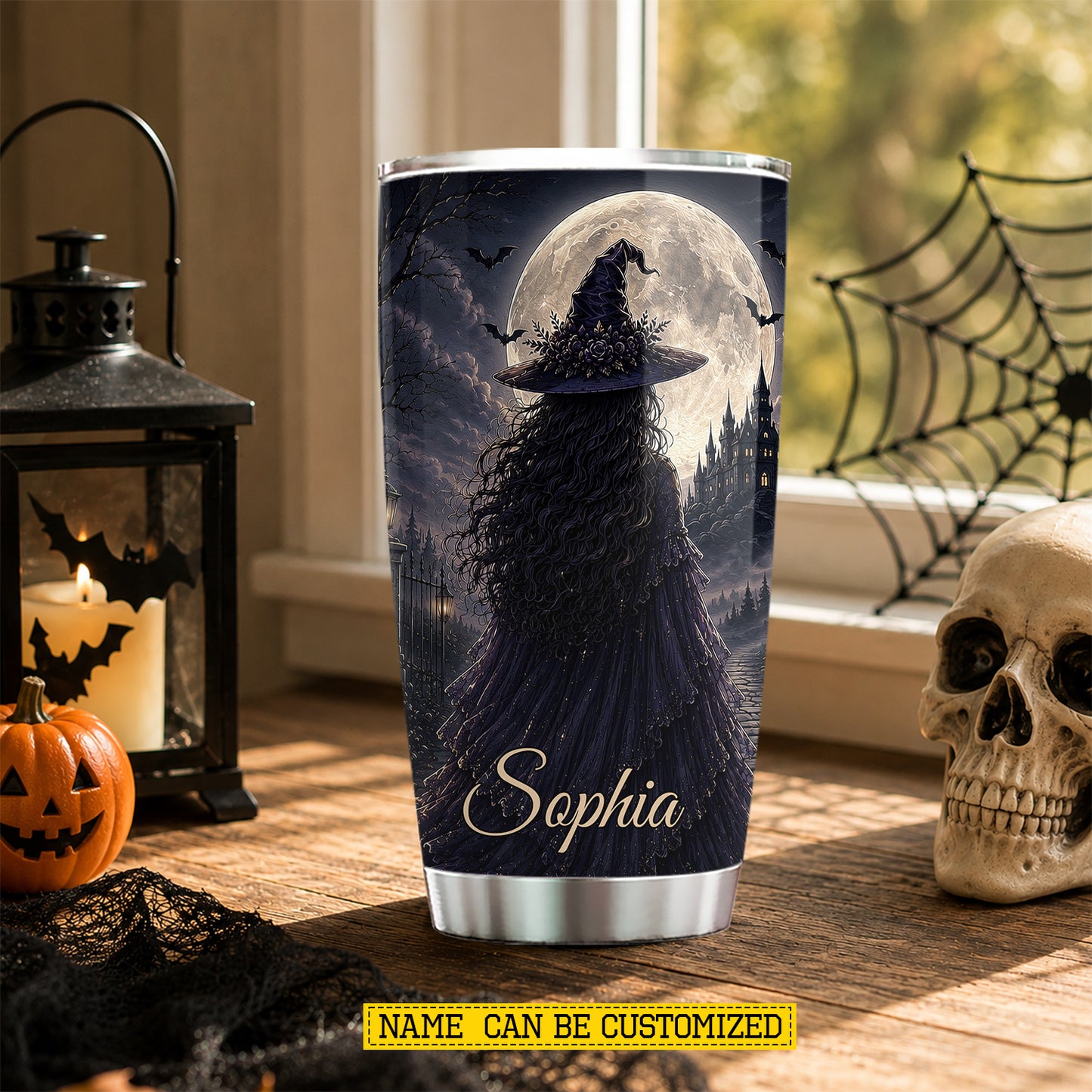 Personalized Halloween Witch Tumbler, I Am Not The Beauty You Wanted, Spooky Season Stainless Steel Tumbler, Travel Mug Tumblers Gift For Witch Lover