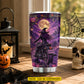 Personalized Halloween Witch Motorcycle Tumbler, Brooms Are For Amateurs, Spooky Season Stainless Steel Tumbler, Travel Mug Tumblers Gift For Bikers