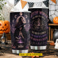 Personalized Halloween Witch Tumbler, Witchy Woman With The Soul Of A Witch, Spooky Season Stainless Steel Tumbler, Travel Mug Tumblers Gift For Witch Lover