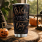 Personalized Halloween Witch Tumbler, Witchy Vibes Only, Spooky Season Stainless Steel Tumbler, Travel Mug Tumblers Gift For Witch Lover