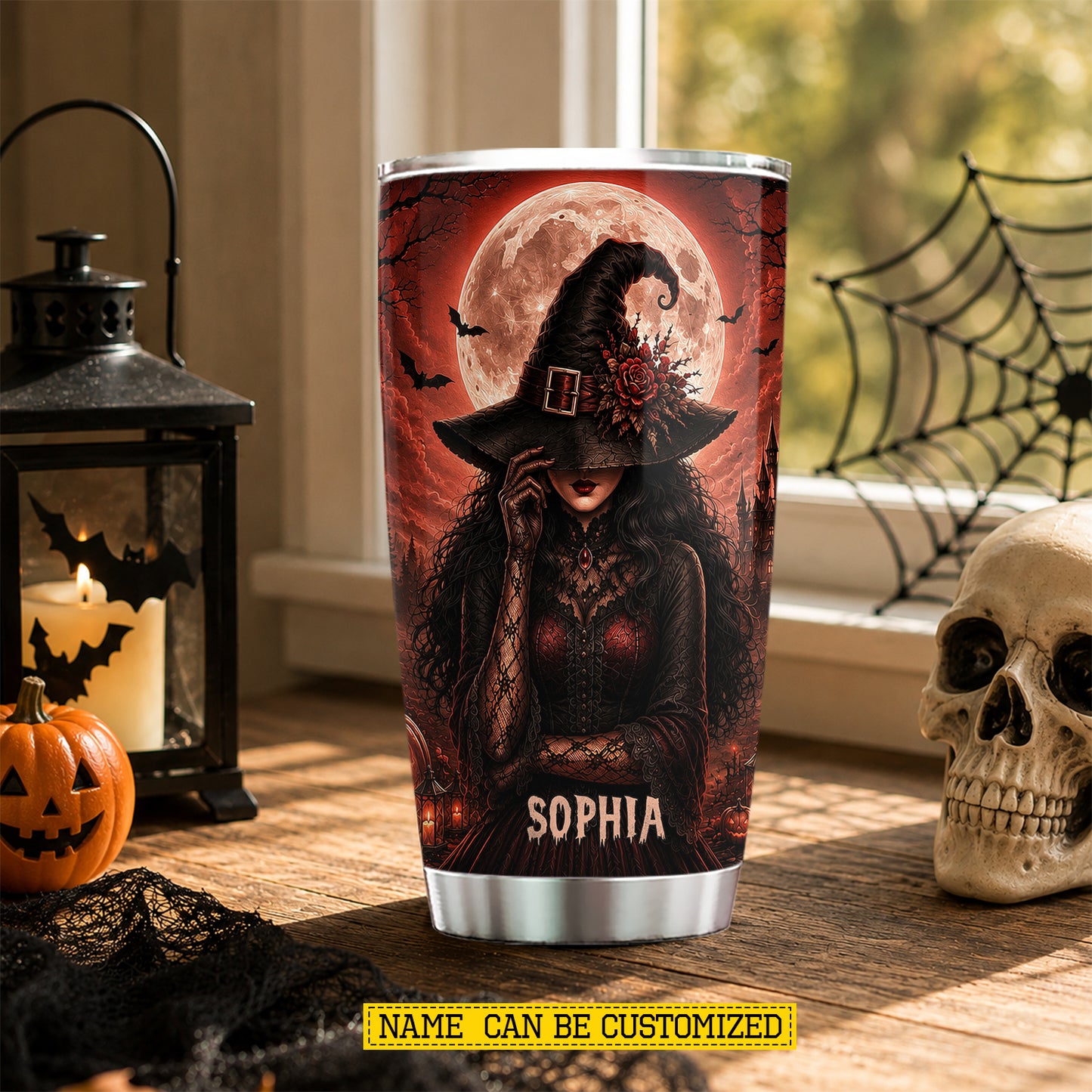 Personalized Halloween Witch Tumbler, Oh Honey I’m The Wicked Witch, Spooky Season Stainless Steel Tumbler, Travel Mug Tumblers Gift For Witch Lover