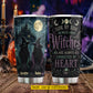 Personalized Halloween Bestie Witch Tumbler, Side By Side Or Miles Apart, Spooky Season Stainless Steel Tumbler, Travel Mug Tumblers Gift For Your Best Friend