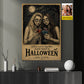 Personalized Halloween Best Friend Canvas Painting, When We’re Together Wall Art Decor, Spooky Season Poster Gift For Your Bestie