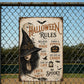 Halloween Rules Witch Metal Sign, Believe In The Magic Yard Sign, House Decor Spooky Season Gift For Witch Lover