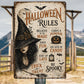 Halloween Rules Witch Metal Sign, Believe In The Magic Yard Sign, House Decor Spooky Season Gift For Witch Lover