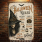 Halloween Rules Witch Metal Sign, Believe In The Magic Yard Sign, House Decor Spooky Season Gift For Witch Lover