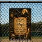 Halloween Witch & Black Cat Metal Sign, She Had The Gift Of Magic Yard Sign, House Decor Spooky Season Gift For Cat Lover