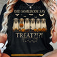 Funny Halloween Pitbull Dog T-shirt, Did Somebody Say Treat Tees Spooky Season Gift For Dog Lover