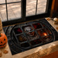 Scared Halloween Doormat, Terrified Pennywise, Doormat For Home Decor Housewarming Gift, Welcome Mat Gift