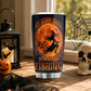 Personalized Halloween Fishing Witch Tumbler, My Broom Broke So Now I Go Fishing, Spooky Season Stainless Steel Tumbler, Travel Mug Tumblers Gift For Fishing Lover