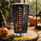 Personalized Halloween Fishing Witch Tumbler, My Broom Broke So Now I Go Fishing, Spooky Season Stainless Steel Tumbler, Travel Mug Tumblers Gift For Fishing Lover
