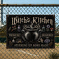 Halloween Witch’s Kitchen Metal Sign, Stirring Up Some Magic Yard Sign, Spooky Season Field Decor Gift For Witch Lover