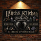 Halloween Witch’s Kitchen Metal Sign, Stirring Up Some Magic Yard Sign, Spooky Season Field Decor Gift For Witch Lover