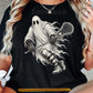 Halloween Ghost Lacrosse T-Shirt, Boo With A Stick Tees Spooky Season Gift For Lacrosse Lover