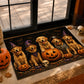 Halloween Golden Retriever Dog Doormat, The Golden Ghoul Gang Welcome Doormat For Home Decor Housewarming Spooky Season Gift For Dog Lover