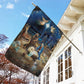 Holy Night Scene A Birth of Our Lord, Nativity Xmas Garden Flag - House Flag Gift, Gift For Christians Lovers