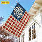July 4th Volleyball Garden Flag & House Flag, Stars Stripes And Spikes Outdoor Decor, Independence Day Yard Flag Gift For Volleyball Lover